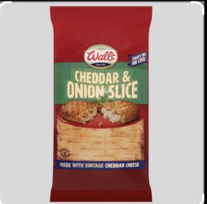 Walls Cheese & Onion Slice 